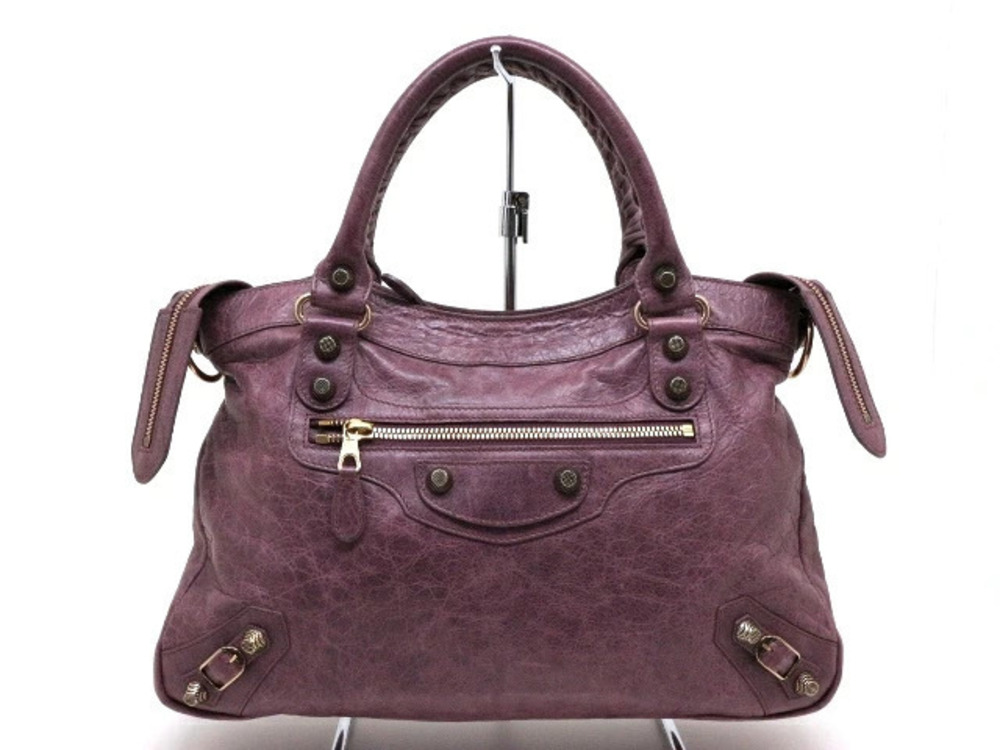 Balenciaga Bag Town 2way Crossbody Purple
